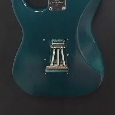 Custom Fender USA Stratocaster Dream Machine Inspired Teal Green Nitro Birdseye Maple DiMarzio HS-2 Pups Light Relic image 7
