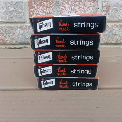 Lot of Five Vintage 1960's Gibson Hand-Made String Boxes! Original Case Candy! image 2
