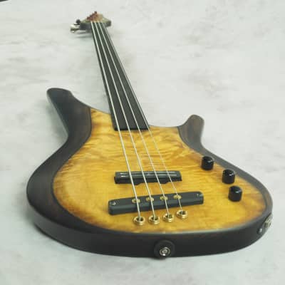 Manne acoustibass satin special mastergrade 2020 brown/honey top image 5