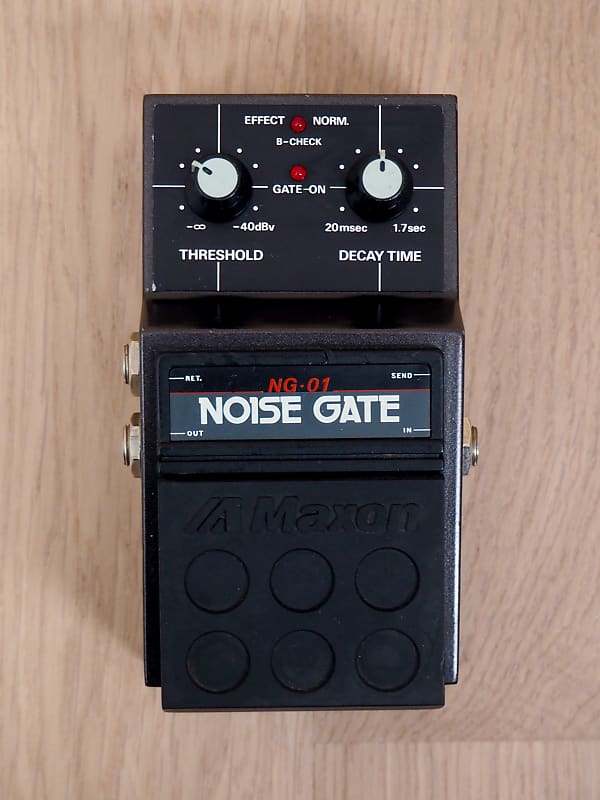 Maxon NG-01 Noise Gate Used Guitar Effect Pedal with Power