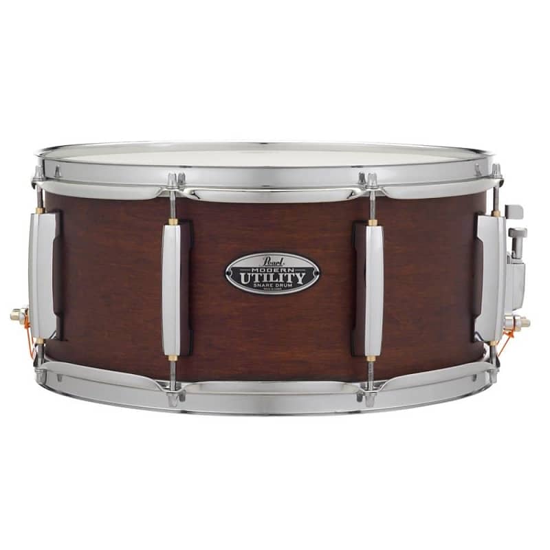 Pearl Modern Utility 14"x6.5" Snare in Satin Brown image 1