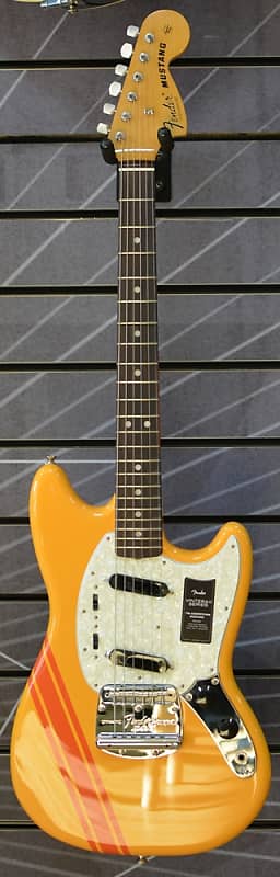 Fender Vintera II '70s Competition Orange Mustang Electric Guitar & Deluxe  Gig Bag