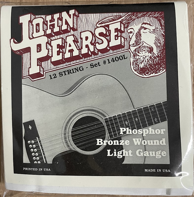 John Pearse Strings 12 String Acoustic Phosphor Bronze no silk