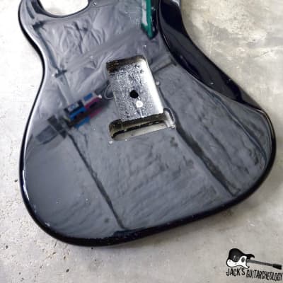 Unknown S-Style Guitar Body #1 (1990s, Black) image 10