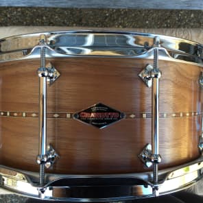 Craviotto Custom Shop 6.5" x 14" Solid-Shell - Single-ply Walnut Snare Drum 2015 Natural image 2