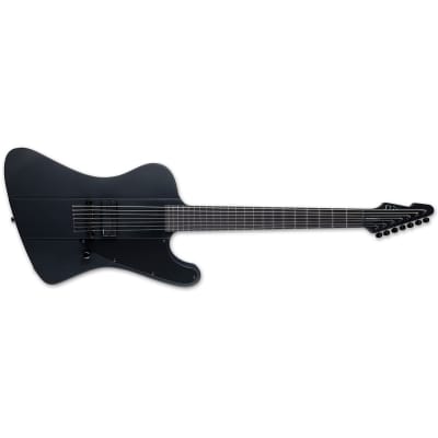ESP LTD Phoenix-7 Baritone Black Metal 7-String Guitar, Ebony, Black Satin