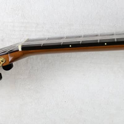 RARE Lucio Nuñez 10-String Classical Harp Guitar w/Cutaway, Arm Rest, Sound Port, Cedar/Cocobolo, TKL Hardshell Case image 6