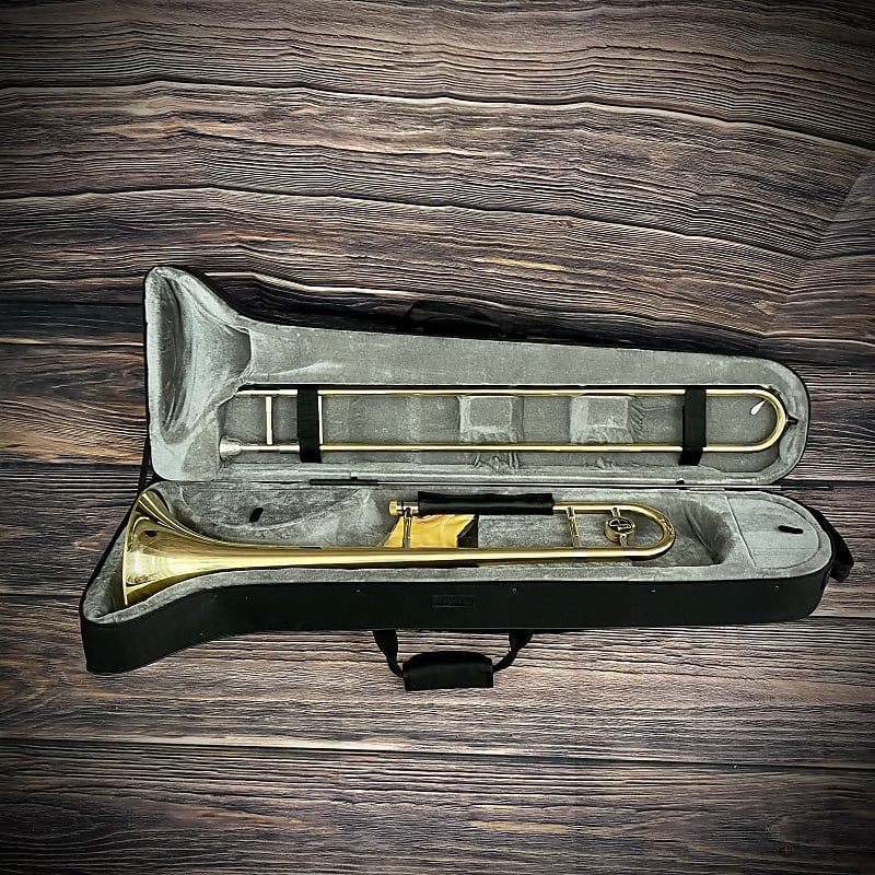 管楽器・吹奏楽器 Easter Trombone ETB-330 /case Eastar Bb Tenor Slide Trombone for Beginners Students, B