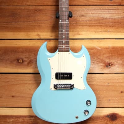 GIBSON Ultra Rare Yamano Japanese Run SG JUNIOR Jr 60s Rare P-90! Blue 60343 image 3
