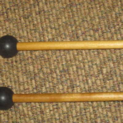 one pair new old stock A+ Mike Balter MB10AB (10AB) Hard Keyboard Mallets, 7/8" phenolic (plastic) round HEADS and natural birch HANDLES - mid to late 1990s (+ packaging) Unwound Series image 17