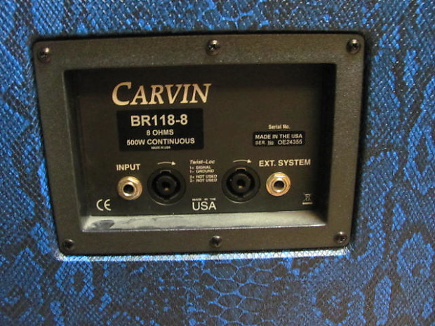 【動作良好】Carvin BR118N-8 ベースキャビネット Carvin BR118-8 500 Watt Bass Cabinet | Reverb