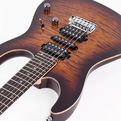 T's Guitars DST-Pro24 Quilt Maple Top(Tiger Eye Burst) w/Buzz Feiten Tuning System image 9