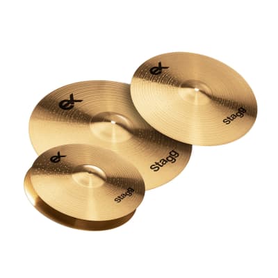 Cymbal Set B8 Bronze Stagg EX With FREE Cymbal Bag EXK SET image 3