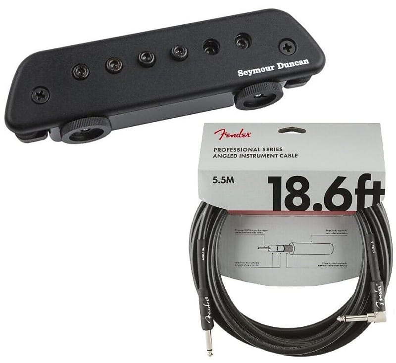 Seymour Duncan Active Mag Active Magnetic Acoustic Soundhole Pickup Jack & Cable (FENDER 18FT CABLE) image 1