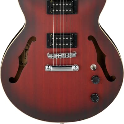 Ibanez AM53-SRF Artcore Hollowbody Guitar 6 String Sunset Red Flat, Limited Edition! image 5