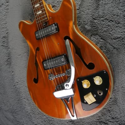 Teisco EP-8T 1960s - Brown Semi Hollow Electric image 4