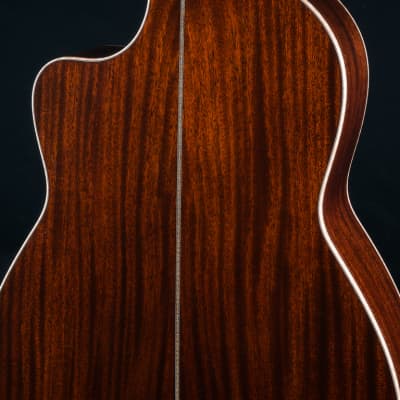 Huss and Dalton FS-41 African Mahogany and Bearclaw Italian Spruce with Paua Pearl NEW image 18