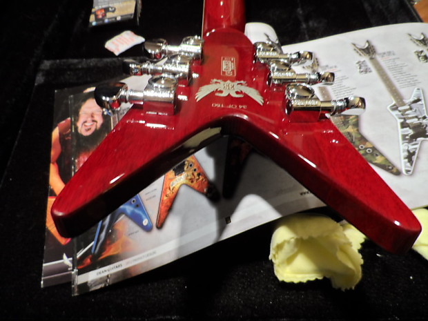 Dean Flying V 35th Anniversary TRANS Cherry Sunburst