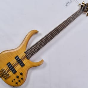 Ibanez BTB1405 VNF Premium 5 String Electric Bass in Vintage Natural Flat Reverb