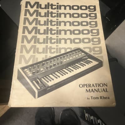 Moog Multimoog Vintage/Original Manual 70s-80s