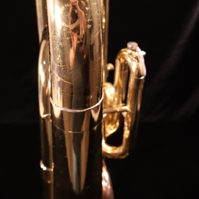 Holton B470R Collegiate Student Model 3-Valve Bb Baritone Horn 2010s - Clear-Lacquered Brass image 3