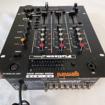 gemini ジェミニ PS 676 アナログ ステレオ プリアンプ ミキサー Gemini › PS-676 PRO › Mixer - Gearbase | DJResource