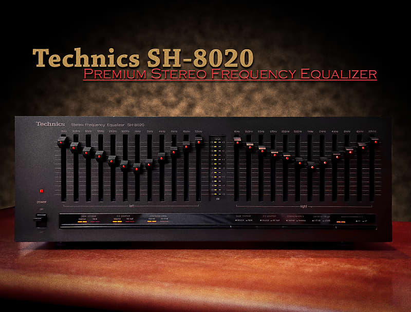 Technics SH-8020 RARE Vintage Stereo Graphic Equalize  			