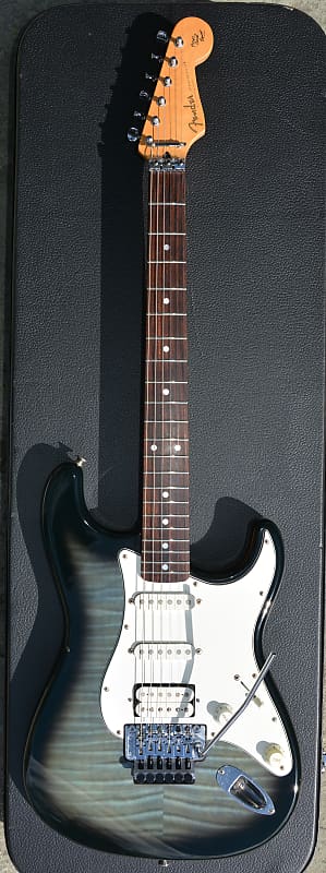 1993-1994 Fender Stratocaster HSS Foto Flame with Floyd Rose, Rosewood Fretboard, Made in Japan image 1