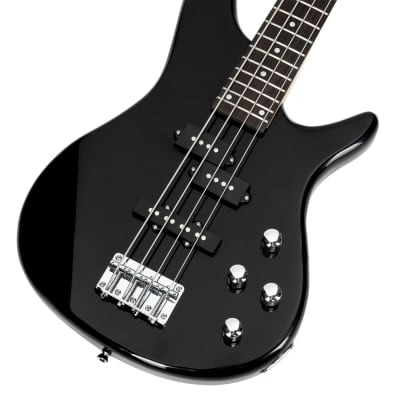 New Glarry GIB 4 String Bass Guitar Full Size Black image 6