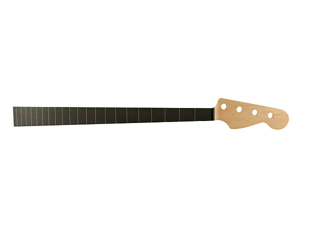 WD Music FENDER LICENSED JAZZ BASS NECK EBONY FRETLESS LINE Reverb