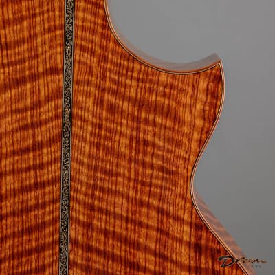 2014 Petros FS Lefty, Curly African Rosewood (Bubinga)/Curly Redwood image 23