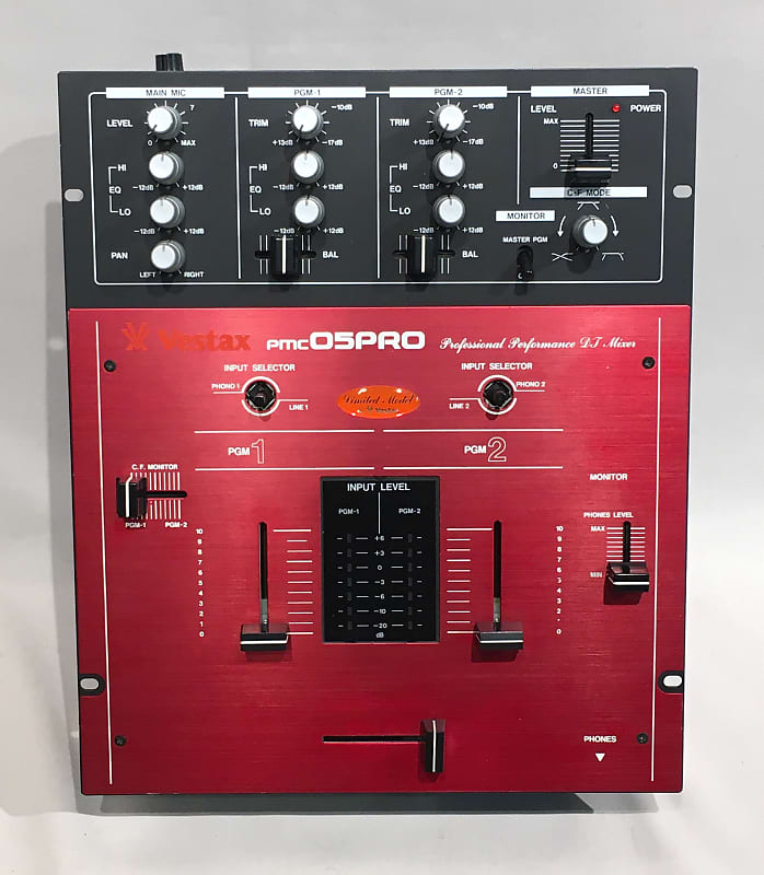 Vestax PMC-05 Pro QBert Limited Model DJ Mixer Red/ Black