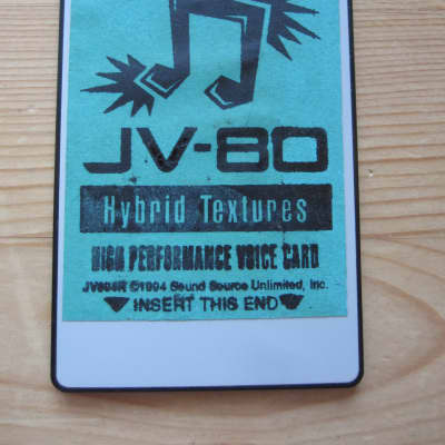 vintage Roland JV-80 Hybrid Textures sound card ROM Sound Source unlimited patch image 1