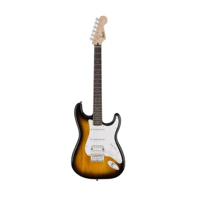Squier Bullet Stratocaster Hardtail Electric Guitar, Laurel FB, Brown Sunburst image 1