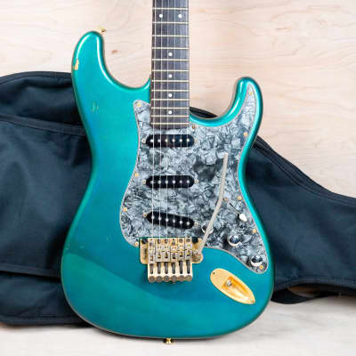 Fender Order Made ST-Pro Stratocaster Pro Feel w/ Floyd Rose MIJ 1984 Aged Lake Placid Blue w/ Bag for sale