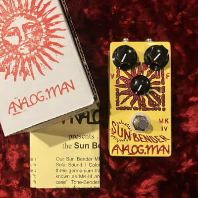 Analog Man Sun Bender MKIV  今入手困難のモデル Analog Man Sun Bender MKIV fuzz pedal