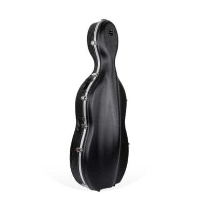 Crossrock ABS Molded Cello Hard Case with Wheels in Black- For Both 4/4 Size and 3/4 Size image 5