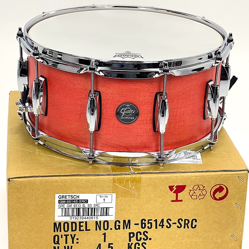 Gretsch Marquee 6.5x14 Maple Snare 2020s Red Coral Satin