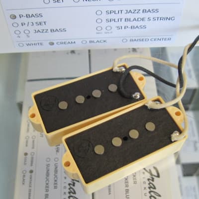 Lindy Fralin Precision Bass Pickups with Cream Covers image 2
