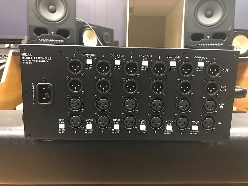 Midas L6 Legend 6-Slot Powered 500 Series Frame with Modules