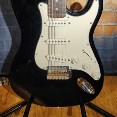 Spectrum S-Style Electric Guitar Black New Strings Set Up image 7