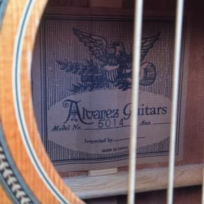 1970s Alvarez アルバレズ 5014 アコギ ギグケース ギター Used 1974 ALVAREZ 5014 Acoustic Guitar