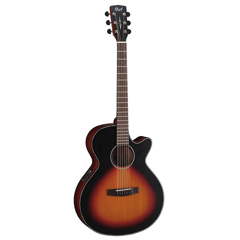 Cort SFX-E 3TSS Solid Spruce/Mahogany Venetian Cutaway with Electronics 3  Tone Satin Sunburst