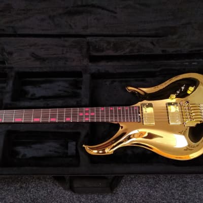 KOLOSS X6 headless Aluminum body electric guitar Gold image 1