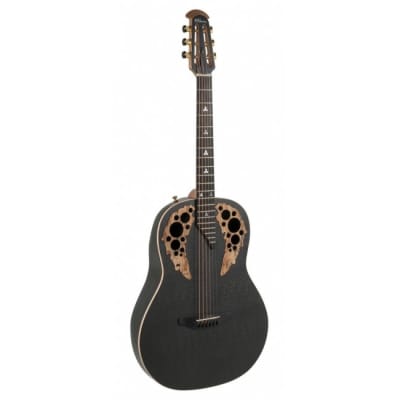OVATION U581T-SPM Adamas Mid-Depth Roundback USA Elektro-Akustik-Gitarre inkl. Case, black copper for sale