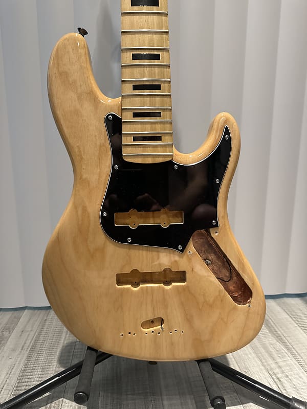 Warmoth Jazz Bass Deluxe 5-string (ash/maple) - Natural | Reverb