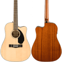 Fender CD-60SCE 12-String Solid Spruce/Mahogany Dreadnought with Electronics 2018 Natural