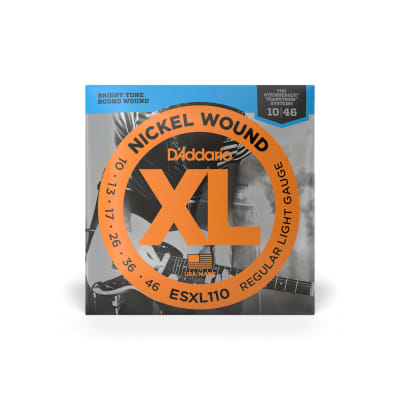 D'Addario ESXL110 Nickel Wound Electric Guitar Strings, Light, Double Ball 10-46 image 2