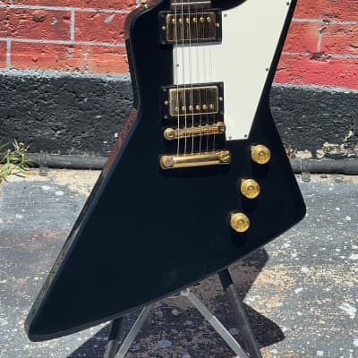 Gibson Explorer '58 Reissue  1981 - the very 1st Korina Reissue series in factory Black simply as ra for sale