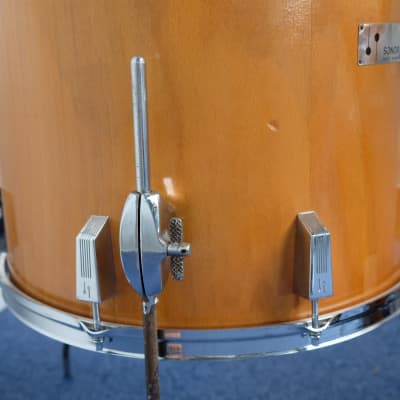 Sonor Champion Beech 22" - 12" - 13" - 16" - Snare D454 drumkit 1970's Natural image 5